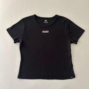 Levi's Black Fitted Short Sleeve T-Shirt